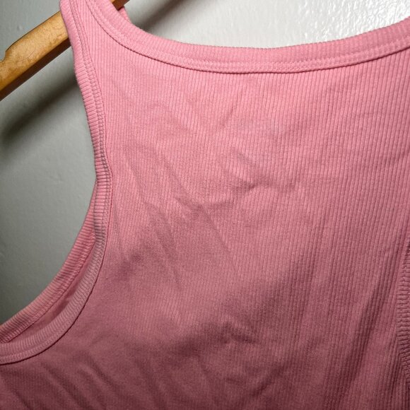 Wild Fable Pink Ribbed Tank Top Medium - Picture 3 of 3